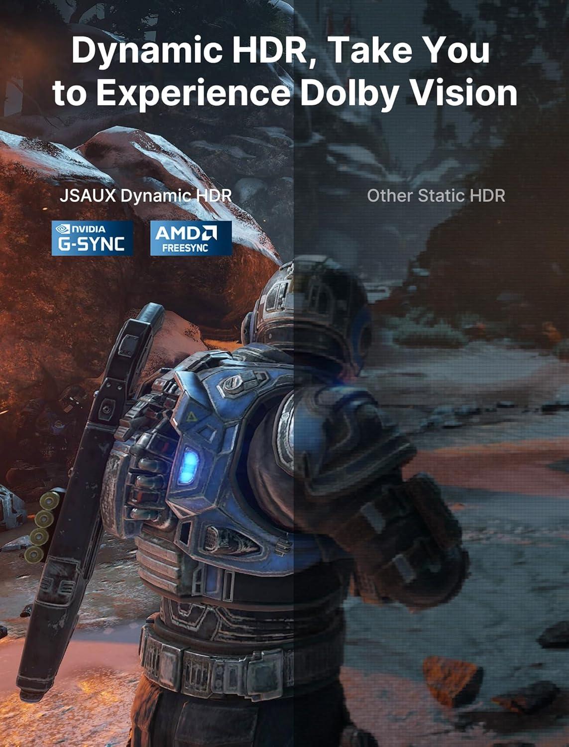 imageJSAUX USB C to DisplayPort 14 Adapter 8K60Hz 4K144Hz 120Hz 2K240Hz Dynamic HDR 3D Thunderbolt43 to Display Port Compatible with Oculus Rift S MacBook Pro Reverb G2 Dell XPS Surface Pro