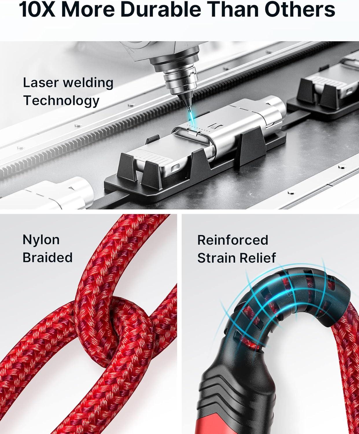 imageJSAUX USB C to Lightning Cable 6FT Apple MFi Certified iPhone Cord Compatible with iPhone 1414 Plus14 Pro14 Pro Max1313 Mini13 Pro13 Pro Max12 Pro Max11 Pro Max  RedRed