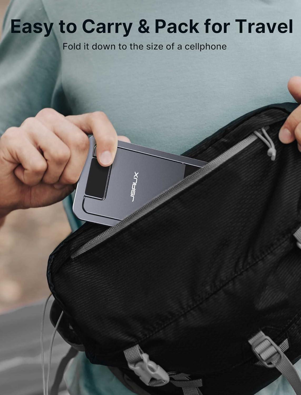 imageJSAUX Universal Tablet Stand Portable Foldable Tablet Holder for Desk Compatible with iPad miniAir Samsung Galaxy Tab Kindle Fire Steam Deck Switch 2 ROG Ally iPhone and Other TabletsGrayGray