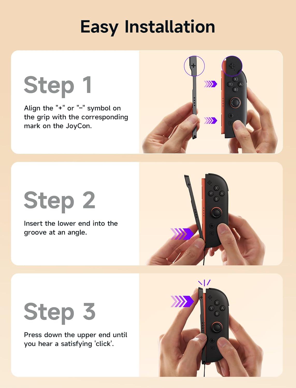 imageJSAUX Wrist Strap for Nintendo Switch 2 JoyCon Nintendo Switch 2025 Accessories with Adjustable Wrist Strap for Mouse Mode ampamp Sports Games Smooth Desk Movement Easier Control and Portability