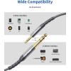 image35mm to 635mm Stereo Audio Cable JSAUX 635mm 14quot Male to 35mm 18quot Male TRS Bidirectional Stereo Audio Cable Jack 4FT for Guitar iPod Laptop Home Theater Devices Speaker and AmplifiersRedGrey