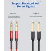 imageJSAUX 14 Inch Cable Guitar Cable 10FT Instrument Cable 635mm 14 TRS to 635mm 14 TRS Stereo Audio Cable Male to Male StraighttoStraight for Electric Guitar Bass Mandolin  Red 3MStraightRed