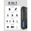 imageJSAUX 3in1 SD Card Reader USB C 5Gbps with PD 60W Fast Charging Type C Micro SD Memory Card Reader for TF SD Micro SD SDXC SDHC Compatible with iPhone 16 Pro Max MacBook Galaxy iPad Pro CameraBlack