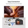 imageJSAUX 4K Micro HDMI to HDMI Cable Micro HDMI Male to HDMI Male Cable Adapter Nylon Braided Support 4K60Hz HDR 3D ARC 18Gbps Compatible with Sport Camera Sony A6000 A6300 and More 66FTGrey