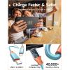 imageJSAUX 65W USB C Charger for Nintendo Switch 2 Powers in TV Mode with EUUK Plug ampamp 66FT Cable GaN PD Fast Charging for ROG Xbox Ally Steam Deck ROG Ally iPhone 17 Tablet ampamp Laptop  BlueampampOrangeBlueOrange