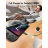 imageJSAUX 65W USB C Charger for Nintendo Switch 2 Powers in TV Mode with EUUK Plug ampamp 66FT Cable GaN PD Fast Charging for ROG Xbox Ally Steam Deck ROG Ally iPhone 17 Tablet ampamp Laptop  BlueampampOrangeBlack