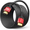 imageJSAUX 8K Certified HDMI 21 Cable 10FT HDMI Cord 8K60Hz 7680x4320 4K120Hz Supports 48Gbps eARC HDR10 HDCP 22 ampamp 23 3D Compatible with PS5 PS4 XBox Series X LGRed