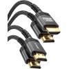imageJSAUX 8K Certified HDMI 21 Cable 10FT HDMI Cord 8K60Hz 7680x4320 4K120Hz Supports 48Gbps eARC HDR10 HDCP 22 ampamp 23 3D Compatible with PS5 PS4 XBox Series X LGBlack