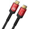 imageJSAUX 8K HDMI Cable 21 2 Pack 6ft 48Gbps Ultra High Speed HDMI Cable Braided Cord 4K144Hz 4K120Hz 8K60Hz HDCP 22ampamp23 HDR 10 eARC ARC Compatible with Switch 2PS5LaptopMonitorHDTVRedRed