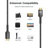 imageJSAUX 8K HDMI Cable 21 2 Pack 6ft 48Gbps Ultra High Speed HDMI Cable Braided Cord 4K144Hz 4K120Hz 8K60Hz HDCP 22ampamp23 HDR 10 eARC ARC Compatible with Switch 2PS5LaptopMonitorHDTVRedBlack