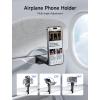 imageJSAUX Airplane Phone Holder Mount Travel Essentials for Magsafe Accessories Magnetic Plane Phone Holder Travel Accessories Must Haves for Airplane for iPhone 1615141312Black