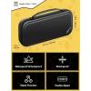 imageJSAUX Carrying Case for Nintendo Switch 2 Protective Hard Shell Case with 15 Game Card Slots Portable Travel Bag for Switch 2 Console and Accessories BlackBlack