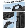 imageJSAUX FilpGo Extended Screen Laptop Bag Premium Durable Travel Business Laptop Case for Notebook Tablet Monitor Black