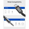 imageJSAUX Lightning to 35mm Audio Cord 6FT Apple Mfi Certified Aux Cable Compatible with iPhone 1414 Pro1313 Pro Max1212 Mini12 Pro12 Pro Max11 Pro11 Pro MaxXXRXS MaxCar StereoGreyBlack