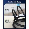 imageJSAUX Long USB C to USB C 32 Gen 2 Cable 20Gbps Data Transfer 4K Video Monitor Display 100W PD Fast Charging for iPhone 15 Pro Max MacBook ProAir Samsung Galaxy S24S23 Dell XPS iPad Pro33FTBlack