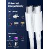 imageJSAUX Long USB C to USB C 32 Gen 2 Cable 20Gbps Data Transfer 4K Video Monitor Display 100W PD Fast Charging for iPhone 15 Pro Max MacBook ProAir Samsung Galaxy S24S23 Dell XPS iPad Pro33FTWhite
