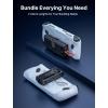imageJSAUX ModCase for ROG Ally with 20000mAh Power Bank Detachable Front Shell Protective Case Metal Bracket and Strap Compatible with ASUS ROG Ally Accessories Power Bank SetWhite PC0109