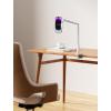 imageJSAUX Phone Holder for Desk and Bed Compatible with iPhone 16 15 14 13 12 Overhead Phone Mount Gooseneck Phone Stand Flexible 360 Lazy Long Arm Clamp Clip for Table Bedside 1Pack BlackWhite