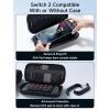 imageJSAUX Slim Carrying Case for Nintendo Switch 2 2025 Portable Switch 2 Case with 10 Game Slots Protective Hard Shell for Travel and Storage BlueBlack