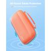 imageJSAUX Slim Carrying Case for Nintendo Switch 2 2025 Portable Switch 2 Case with 10 Game Slots Protective Hard Shell for Travel and Storage BlueOrange