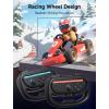 imageJSAUX Steering Wheels for Nintendo Switch 2 JoyCon Controller Compatible with Mario Kart 98 Deluxe Realistic Racing Experience with Comfortable Grip Switch 2 JoyCon Controller Accessories2X Black
