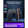 imageJSAUX Switch 2 Charging Grip for Nintendo Switch 2 Magnetic Grip Controller Compatible with Switch 2 Joycons Play While Charging with LED Indicatorampamp 15m49ft Charger CableBlackGrip with Case