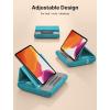 imageJSAUX Tablet Pillow Stand Tablet Stand Holder Dock for Lap Bed and Desk Compatible with iPad Pro 11 105 97 102 Air Mini Kindle Tablets Phones EReader Books and More 411 devices Navy BlueGreen