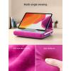 imageJSAUX Tablet Pillow Stand Tablet Stand Holder Dock for Lap Bed and Desk Compatible with iPad Pro 11 105 97 102 Air Mini Kindle Tablets Phones EReader Books and More 411 devices Navy BluePurplish Red