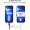 imageJSAUX USB C to Lightning Cable 2 Pack 6FT Apple MFi Certified iPhone 13 Charger Cable Compatible with iPhone 1413 Pro13 Pro Max12 Pro11 Pro MaxXXSXR8 iPad 9th 2021 AirPods ProRedRed