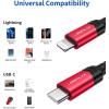 imageJSAUX USB C to Lightning Cable 2 Pack 6FT Apple MFi Certified iPhone 13 Charger Cable Compatible with iPhone 1413 Pro13 Pro Max12 Pro11 Pro MaxXXSXR8 iPad 9th 2021 AirPods ProRedRed