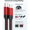 imageJSAUX USB C to Lightning Cable 6FT Apple MFi Certified iPhone Cord Compatible with iPhone 1414 Plus14 Pro14 Pro Max1313 Mini13 Pro13 Pro Max12 Pro Max11 Pro Max  RedRed