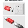 imageJSAUX USB Data Blocker 4Pack USB A Defender Only for Quick Charge Protect Against Juice Jacking Refuse Hacking Provide Safe Charging RedRed