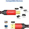 imageJSAUX USB Printer Cable 10ft Type A Male to B Male Scanner Cord USB B Cable High Speed for HP Canon Epson Dell Brother Lexmark Xerox Samsung etc and Piano DACRed