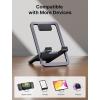 imageJSAUX Universal Tablet Stand Portable Foldable Tablet Holder for Desk Compatible with iPad miniAir Samsung Galaxy Tab Kindle Fire Steam Deck Switch 2 ROG Ally iPhone and Other TabletsGrayGray