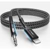 imageJSAUX Lightning to 35mm Audio Cord 6FT Apple Mfi Certified Aux Cable Compatible with iPhone 1414 Pro1313 Pro Max1212 Mini12 Pro12 Pro Max11 Pro11 Pro MaxXXRXS MaxCar StereoGreyBlack