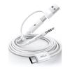 imageJSAUX USB C to 35mm Headphone and Charger Cable 2in1 USB C to Aux Audio Jack with PD 60W Fast Charging Compatible with iPhone 15 Pro Max15 Plus iPad Pro Samsung Galaxy S23 S22 Pixel 765FT