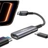 imageJSAUX USB C to HDMI with PD Charger Adapter 2in1 Type C to HDMI 4K30Hz100W Charging Compatible with iPhone 17 Pro MaxAir 16 Pro Max15 Pro MaxSamsung S24S23MacBookDellSteam DeckROG Ally06ft