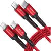 imageJSAUX USB C to Lightning Cable 2 Pack 6FT Apple MFi Certified iPhone 13 Charger Cable Compatible with iPhone 1413 Pro13 Pro Max12 Pro11 Pro MaxXXSXR8 iPad 9th 2021 AirPods ProRedRed