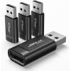 imageJSAUX USB Data Blocker 4Pack USB A Defender Only for Quick Charge Protect Against Juice Jacking Refuse Hacking Provide Safe Charging RedBlack