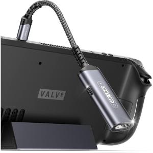 imageJSAUX 2in1 USB C to HDMI Adapter 4K60Hz TypeC to HDMI 20 Adapter with PD 100W Fast Charging Compatible with iPhone 15 Pro Max Galaxy S23 Note 20 Steam Deck ROG Ally