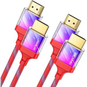 imageJSAUX 8K Certified HDMI 21 Cable 10FT HDMI Cord 8K60Hz 7680x4320 4K120Hz Supports 48Gbps eARC HDR10 HDCP 22 ampamp 23 3D Compatible with PS5 PS4 XBox Series X LGMulticolored