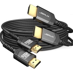 imageJSAUX 8K Certified HDMI 21 Cable 10FT HDMI Cord 8K60Hz 7680x4320 4K120Hz Supports 48Gbps eARC HDR10 HDCP 22 ampamp 23 3D Compatible with PS5 PS4 XBox Series X LGBlack