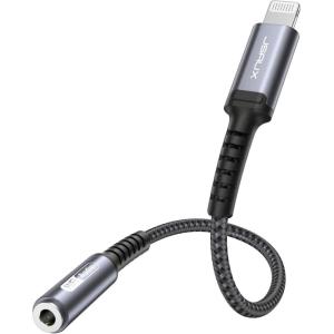 imageJSAUX Headphone Adapter for iPhone Lightning to 35mm Adapter Apple MFi Certified Compatible with iPhone 14 Pro Max14 Plus13 12 11 Pro MaxSEXSGray