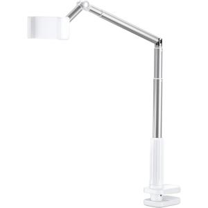 imageJSAUX Phone Holder for Desk and Bed Compatible with iPhone 16 15 14 13 12 Overhead Phone Mount Gooseneck Phone Stand Flexible 360 Lazy Long Arm Clamp Clip for Table Bedside 1Pack BlackWhite