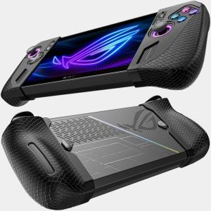 imageJSAUX Silicone Grip Protection Case Compatible with ROG Ally X ROG Ally X Grip Skin Asus Rog Ally X Accessories Silicone Sleeve Set one Left and one Right PC0113 BlackBlack