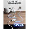 imageJSAUX Link Cable with 18W Charging 16ft Compatible with Oculus Meta Quest 3S 3 2 Pro and Pico 4 PC VR Steam VR Accessories 2in1 High Speed 5Gbs USB30 to USB C Data Cord for VR Headset10W Charging