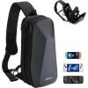 imageJSAUX Sling Bag for Steam Deck OLEDROG Xbox Ally X 2025Xbox AllyROG Ally X Carrying Case with EVA Hard Shell Doublelayer Case for Docking Station ampamp Accessories Crossbody Bag for Travel