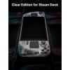 imageJSAUX Transparent Front Cover Compatible with Steam Deck LCD DIY Clear Edition Replacement Custom Faceplate Shell Housing Case Compatible with Steam Deck LCD  PC0108 CrystalCrystal
