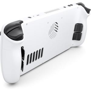 imageJSAUX Back Plate Vents Version Compatible with Steam Deck LCD DIY Replacement Full Shell Case Compatible with Steam Deck LCD WhiteWhite FrontBack