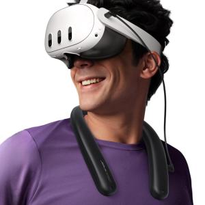 imageJSAUX Battery Pack for Oculus Quest 3 2 10000mAh PD Fast Charger Infrared Function Battery Pack VR Extend Power Accessories Compatible with Oculus Quest 2 Meta Quest 3 Meta Quest 3SBlack